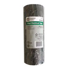 0.75 In. X 60 Ft. 7 Mil Vinyl Electrical Tape - Black 10-Pack 