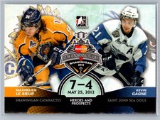 Le Sieur / Gagne 2012-13 In The Game Heroes and Prospects Memorial Cup #MC-08