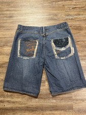 Vintage 1990s Marithe Francois Girbaud Denim Jean Shorts Hip Hop Baggy Jorts 42  