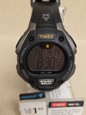 Timex Ironman Triathlon 30 Lap Unisex Digital Quartz Watch T5E901 Indiglo New