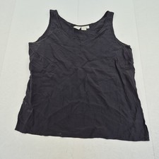 Clifford & Wills Top Small Black Womens Sleeveless Scoop Neck 100% Silk Vest