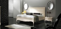 Schlafzimmer Bett Nachttisch Doppelbett Polster Betten Set Gruppe Garnitur 3Tlg.