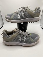 Under Armour Yard Turf Baseball Shoes 3025593-102 Gray White Mens Size 14US
