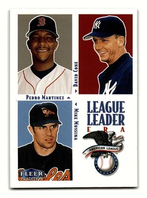 Pedro Martinez David Cone Mike Mussina 2000 Fleer Tradition #9 Yankees Mint