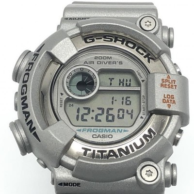 Used CASIO G-Shock FROGMAN DW 8201 Wristwatch Gray CASIO G-Shock Frogman 10 2400
