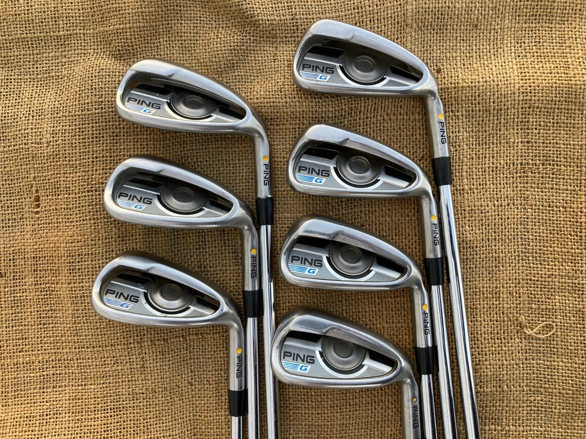 Ping G Series Yellow Dot 5-W+UW Iron Set ⛳ Ping AWT 2.0 Steel  display picture 1