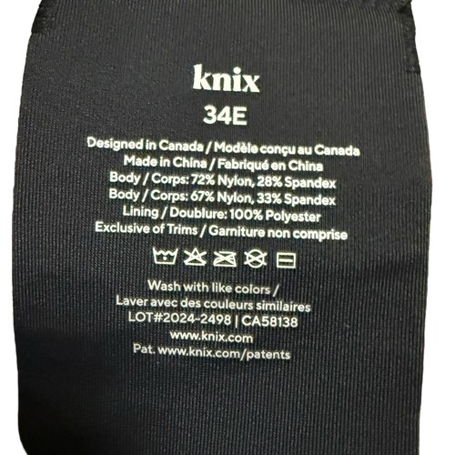 Sujetador Knix Wing Mujer Contour 34E Negro - Imagen 4 de 5