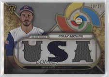 2017 Triple Threads World Baseball Classic Relics Silver 18/27 Nolan Arenado 7xr