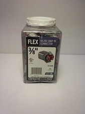 Halex, 3/8 in. Flexible Metal Conduit Snap in Connector , 85703NB, 50 per pack