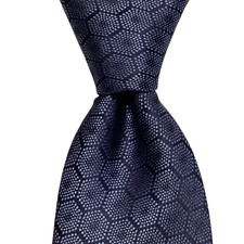 ALFANI Men's Polyester Necktie Skinny 58" Designer Geometric Blues NWT 55.00