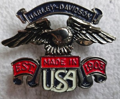Harley Davidson Abzeichen/Pin- USA - Vintage, sehr selten