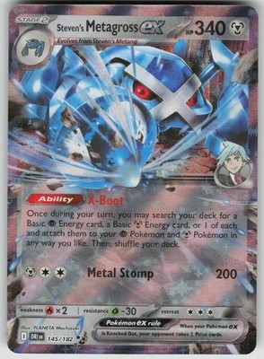 Steven's Metagross ex Double Rare Holo Destined Rivals NM 145/182