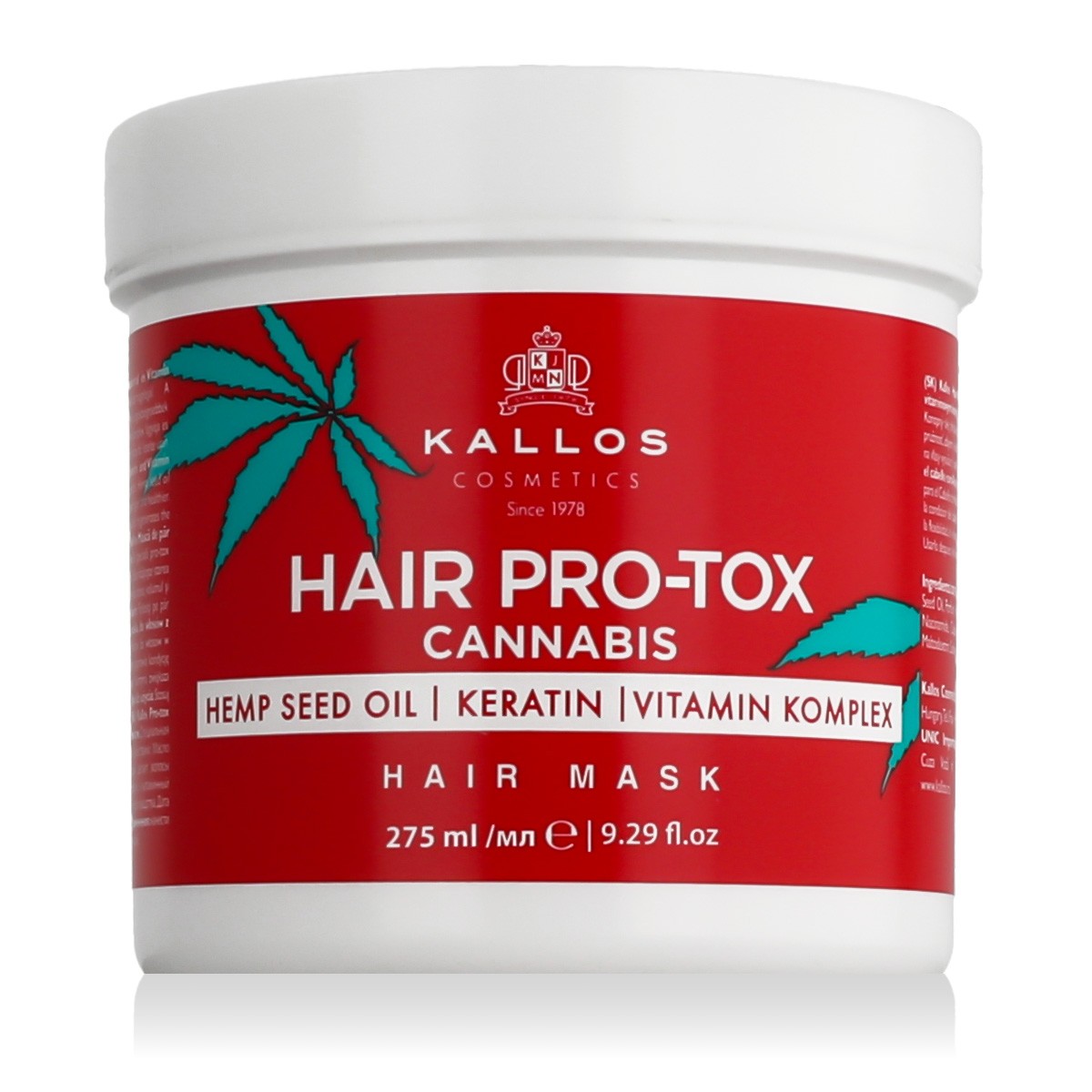 Маска для волос Kallos Hair Pro-Tox Cannabis, 275 мл