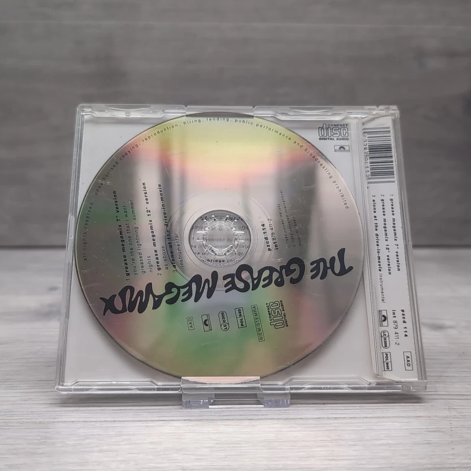 Olivia Newton John & John Travolta - Grease Megamix - CD Single - 1990 Polydor  - Image 2 of 4