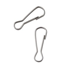 100 Pack Spring Hooks, 1 Inch Small Clips, Lanyard Snap 25 mm, Sliver