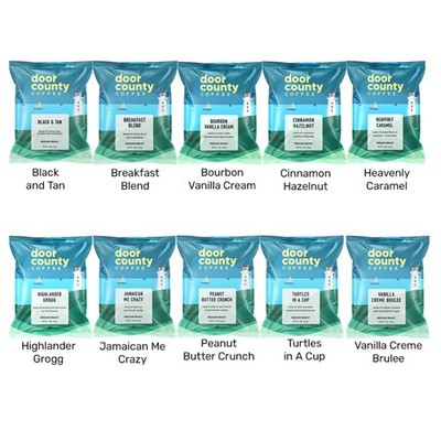 Unique Flavored Coffee Sampler - 10 Full-Pot Bags