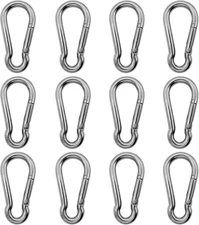 Marine Grade 316 Stainless Steel Carabiners Heavy Duty, Durable & Rust-Free Cli