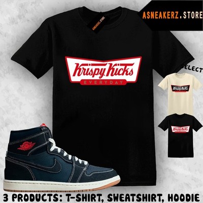 Tee Shirt Matching AJ 1 High OG Flight Club Match Sneaker Krispy Kicks T-Shirt