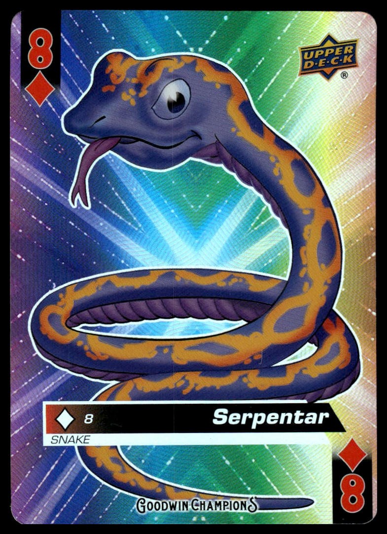 2021 Upper Deck Goodwin Champions Serpentar #8 Playing Cards Animation