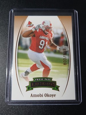 Amobi Okoye - Press Pass Legends 2007 - Texans, Louisville - Bronze - /999