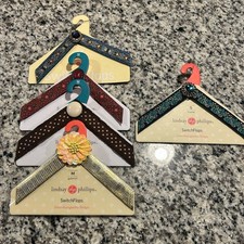 Lindsay Phillips Yellow and Brown SwitchFlops Straps. Set of 5