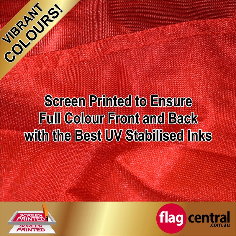 F - COFFEE Red 2.4m Teardrop Flag / Banner Kit with Pole Set, Galvanised Steel Ground Spike and a Free Carry Bag - 3