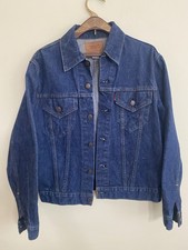 Vintage Levis Denim Jacket 70506-0217 Blue Men 40R Trucker USA Made