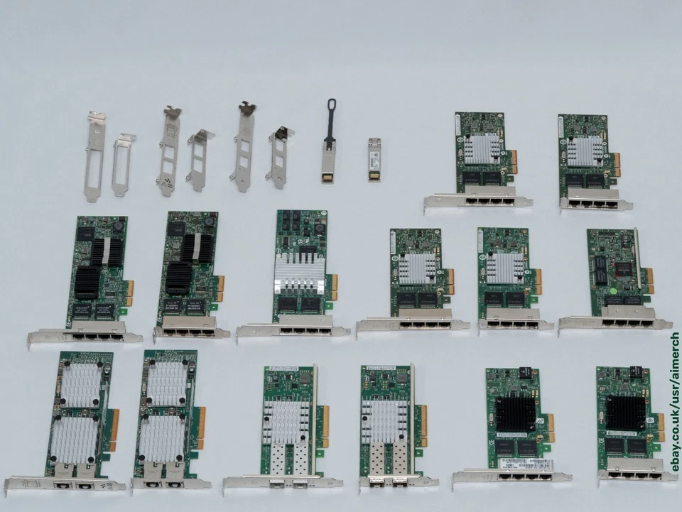 pfSense kompatible Low Profile/Full Height Intel Quad Port Ethernet-Karte. NIC