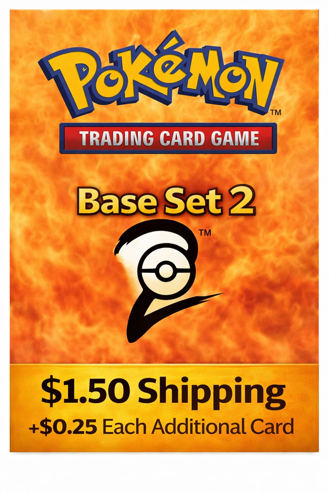 Vintage Pokemon Base Set 2 Cards - Pick Your Card WOTC LP MP Fast Ship