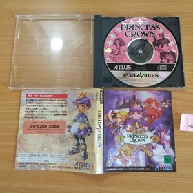 Lot 2 Sega Saturn Game Princess Crown + Shin Shinobi Den (Shinobi Legions) Japan