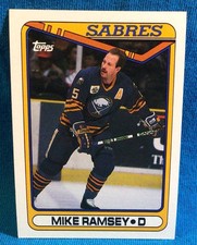 1990-91 Topps - #102 Mike Ramsey Buffalo Sabres