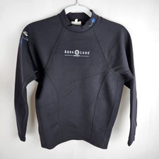 Aqua Lung Sport Neoprene Womens Rash Guard Top Small Black Wetsuit Diving