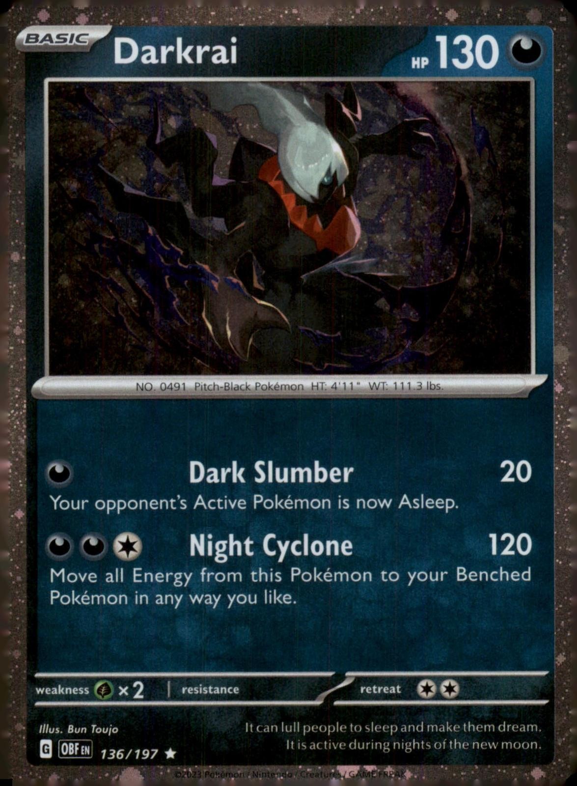 DARKRAI (COSMOS HOLO) 136/197  NM