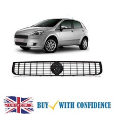 Main Centre Front Bumper Grille Black Fits Fiat Grande Punto 2005-2011 New