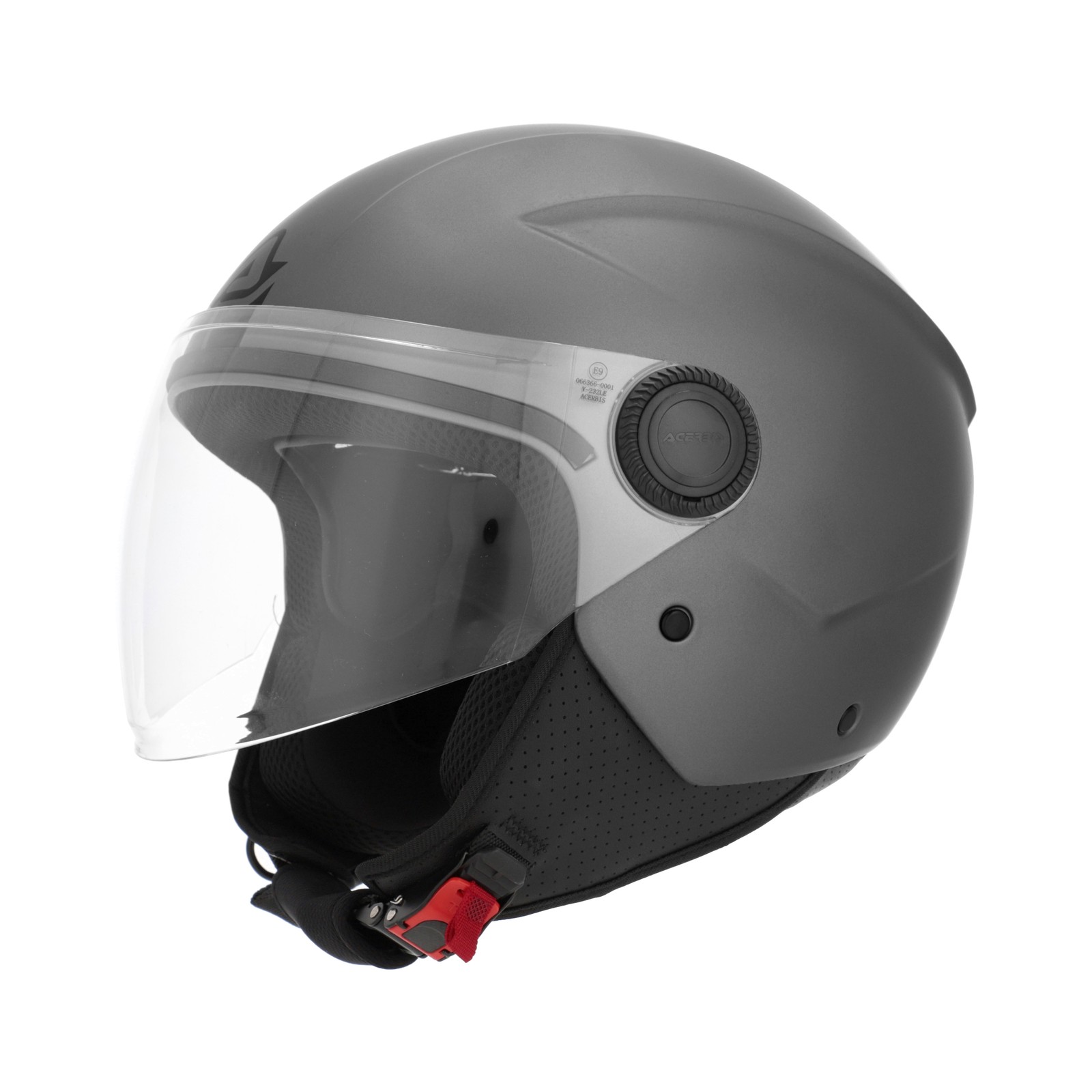 Casco Jet Acerbis Brezza Grigio Scuro Omologato
