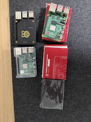 Bundle NEW Raspberry Pi 4 Model B 8GB Single Board Computer Kit, Case, PSU, USB