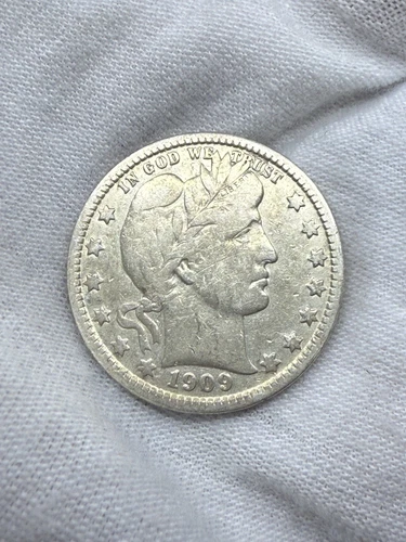 1909-D Barber Quarter, Very Fine Details H118