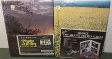 Lot Of 2 Vintage Photo Albums Alco  Pioneer Outdoor Trees Ocean Yellow Flowers