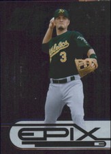 2005 Zenith Epix Purple Game #11 Eric Chavez /250 - NM-MT