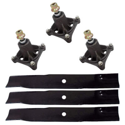 Proven Part Deck Rebuild Kit Spindles Blades For Compatible With Hustler 604214