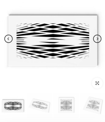 Saba Home Decorative Air Vent Grille- 12” X 4” -Silver Mirror