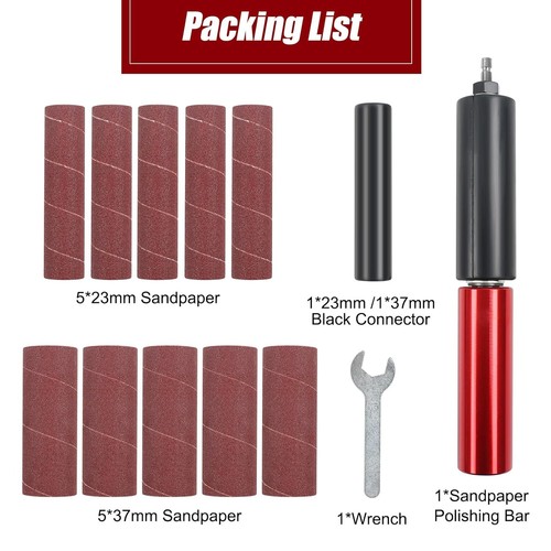 Adapter 1" & 1-1/2" Spindle Sander Mandrel Drill Sanding Mandrel Kit For Drill - Picture 3 of 8
