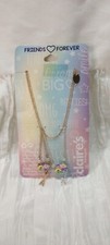Claire's Best Friends Pendant Necklaces 1 Pack Silver/Pink/Yellow NEW