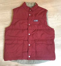 AIGLE Herren Wende Weste L 48 50 52 Steppjacke 2in1 beidseitig Rot Braun Khaki