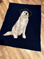     New Without Tags NWOT Golden Retriever Dog Throw Blanket 65 x 50