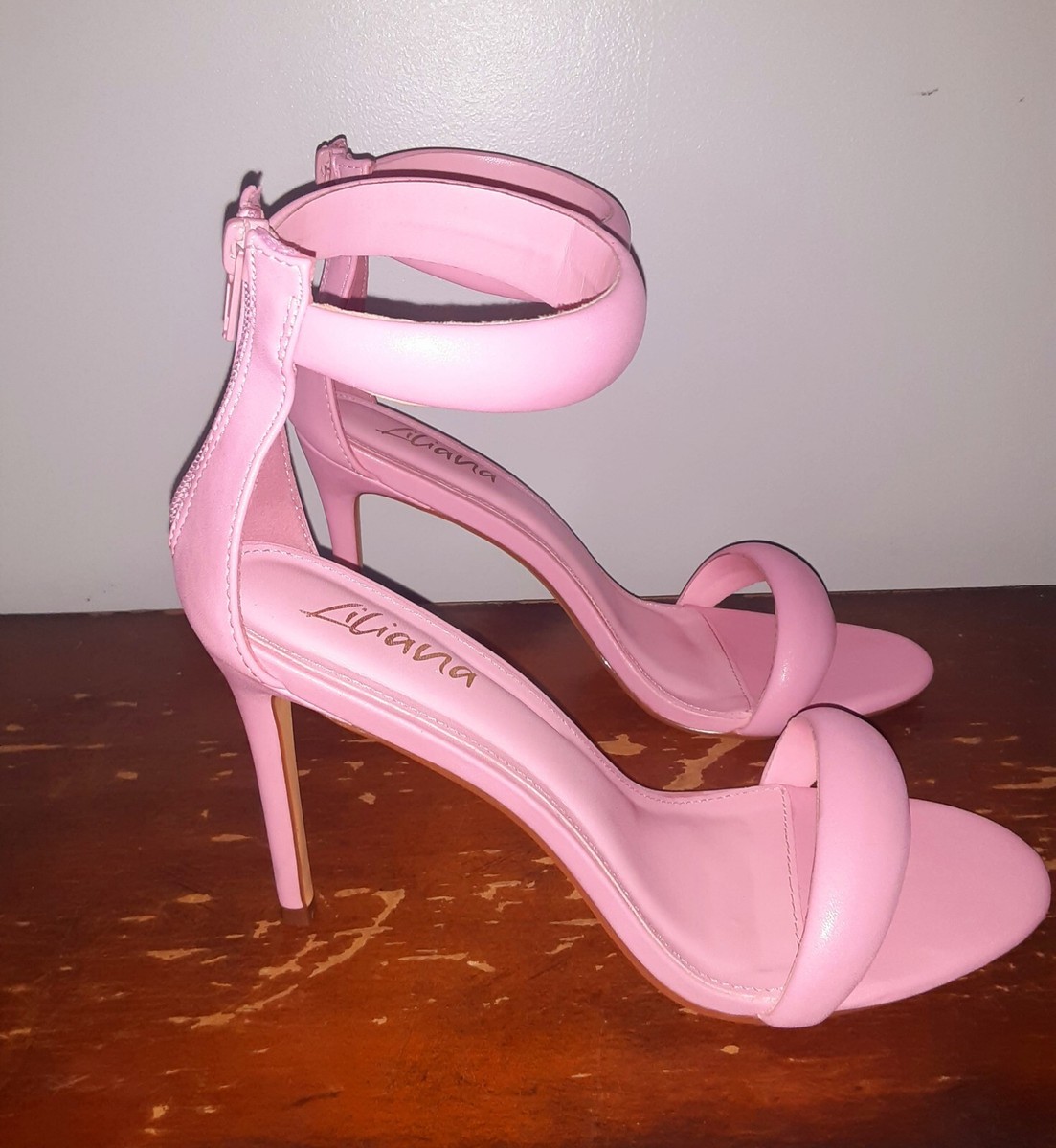 Liliana Sexy Soft Pink Puffed Stiletto Pump Sandals 11 | eBay