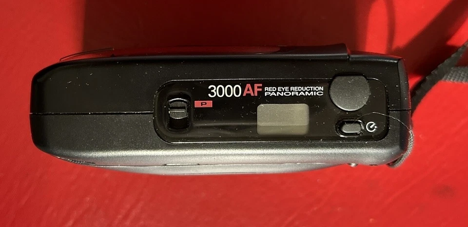 Polaroid 3000AF Panoramic 35mm Film Point & Shoot Camera Vintage TESTED - Image 2 of 4