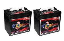 x2  US Battery 6 Volt 208 Ah Deep Cycle Battery  Replaces Trojan T-605 T605