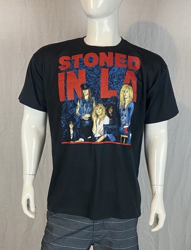Vintage 1989 Guns N' Roses Stoned in LA Orig. Concert T-Shirt, A Grade, Men's XL - Picture 18 of 18