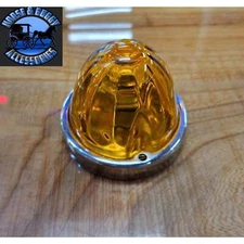 Light amber watermelon glass kit (1 wire 1156) incandescent flush mount #79751